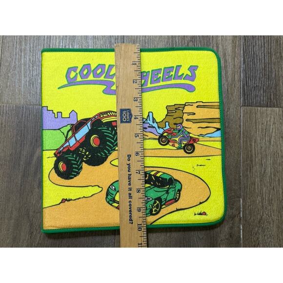 Soft Play Felt Book Playset Cool Wheels - 21 Felt Vehicles, Monster Truck & More - Picture 7 of 9